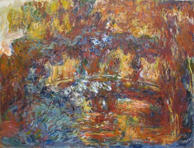 A passarela japonesa - a passarela japonesa de Claude Monet